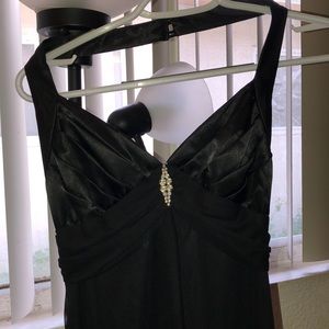 Little diamond studded black dress